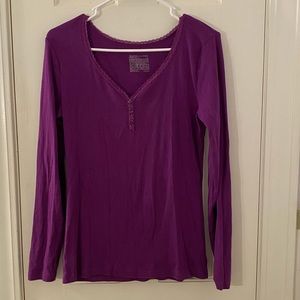 Purple Long Sleeve PJ Shirt